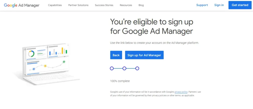 Learn How to Create a Google Ad Manager Account - Full Guides (Images) google ad manager submit your ad manager form